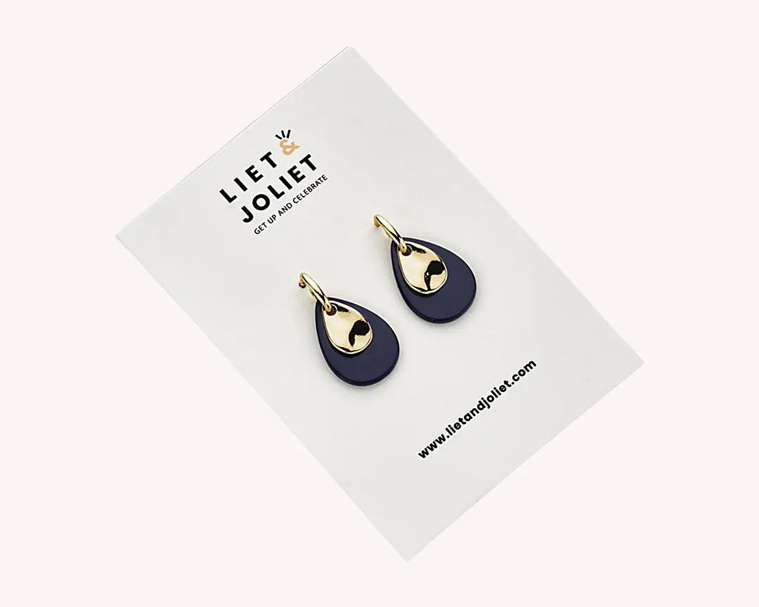 Liet & Joliet Honey Dark Blue Earring Liet & Joliet