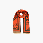Liet & Joliet Scarf Elisa, 100% viscose, 190x70 cm, orange design.
