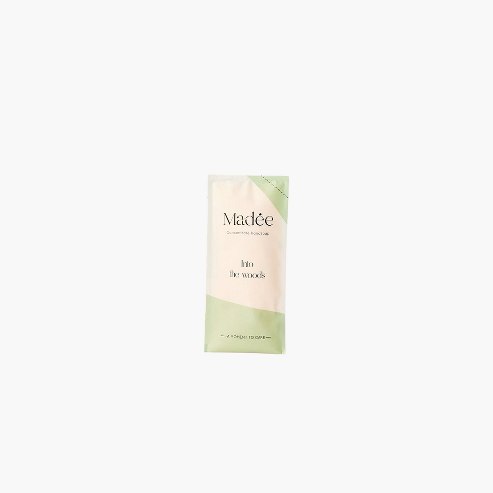 Product packaging with 'Madee' branding on a white background