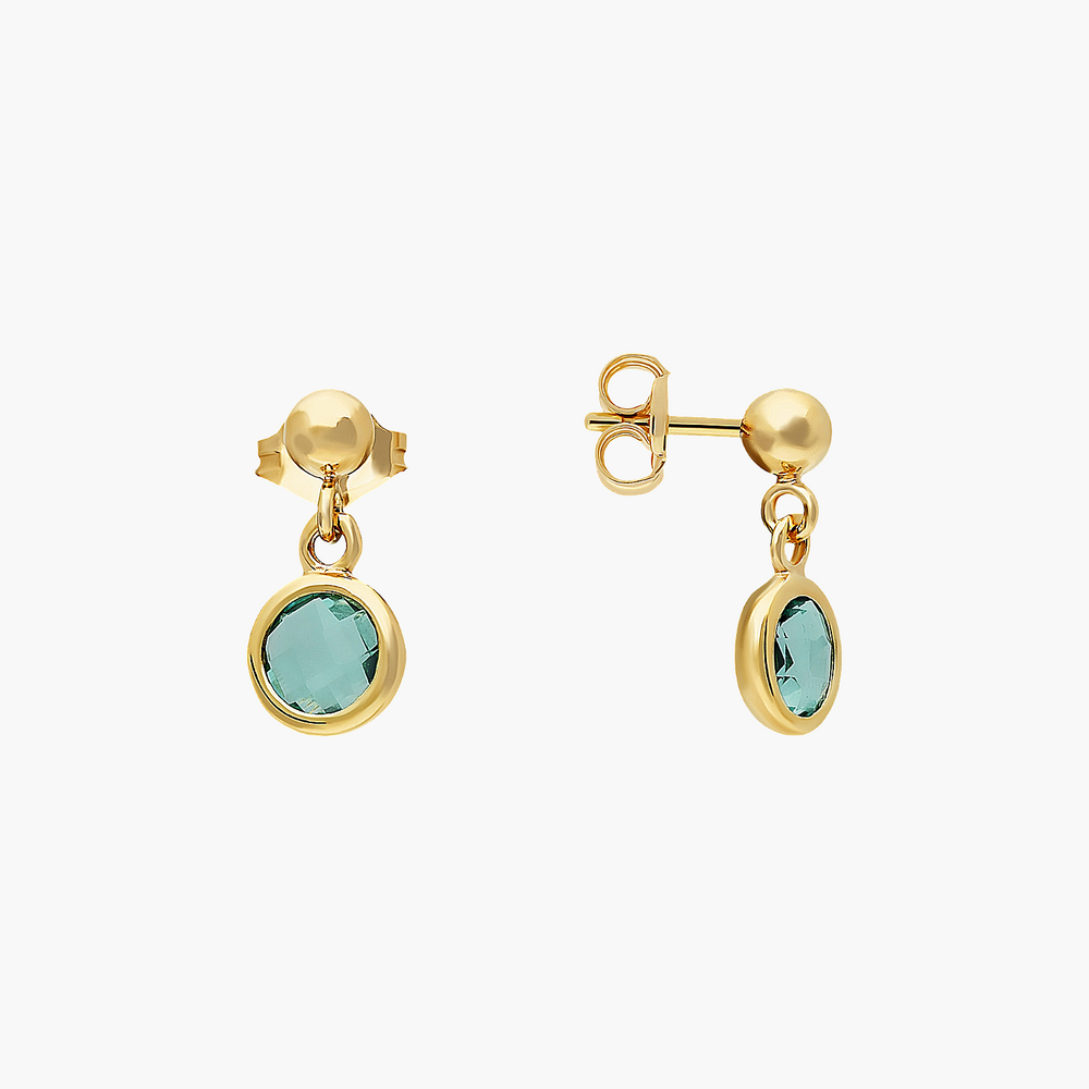 GLOW Stud earrings - Silver, Topaz GLOW
