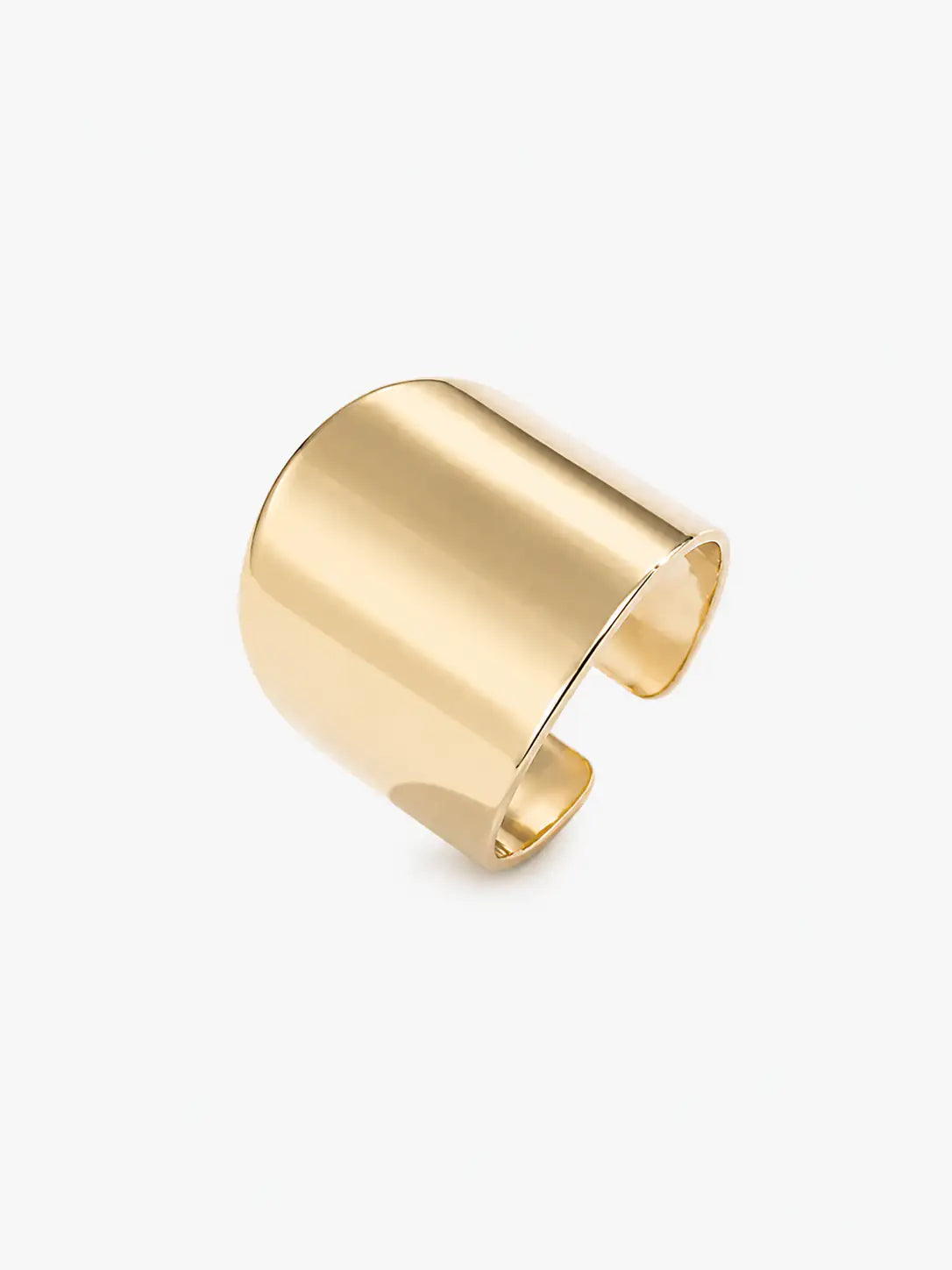  Refined Glow fashion ring with an elegant gold-tone finish and polished contemporary statement design