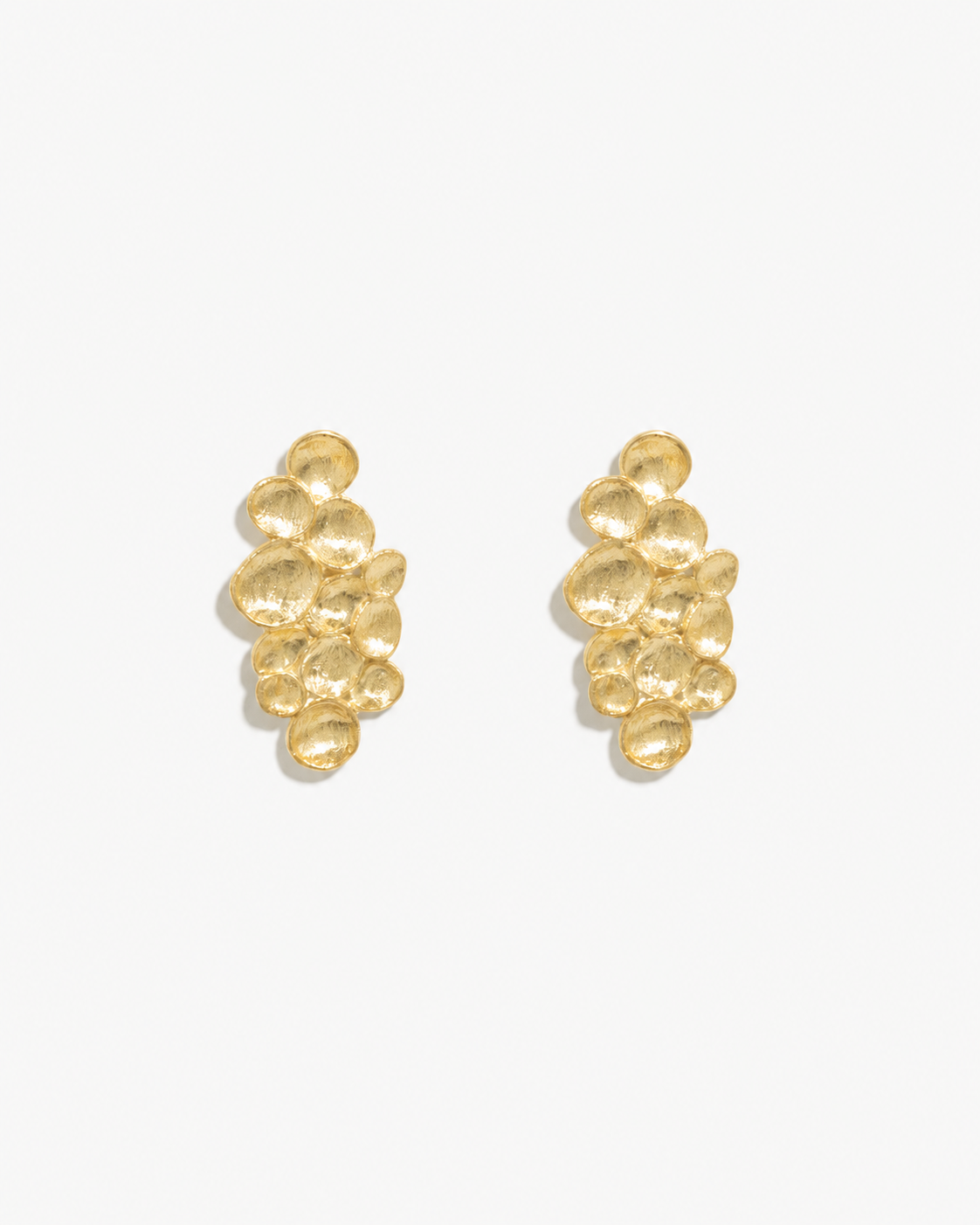 Simone earrings crafted from 925 sterling silver with an elegant 18K gold-plated finish for timeless everyday jewellery