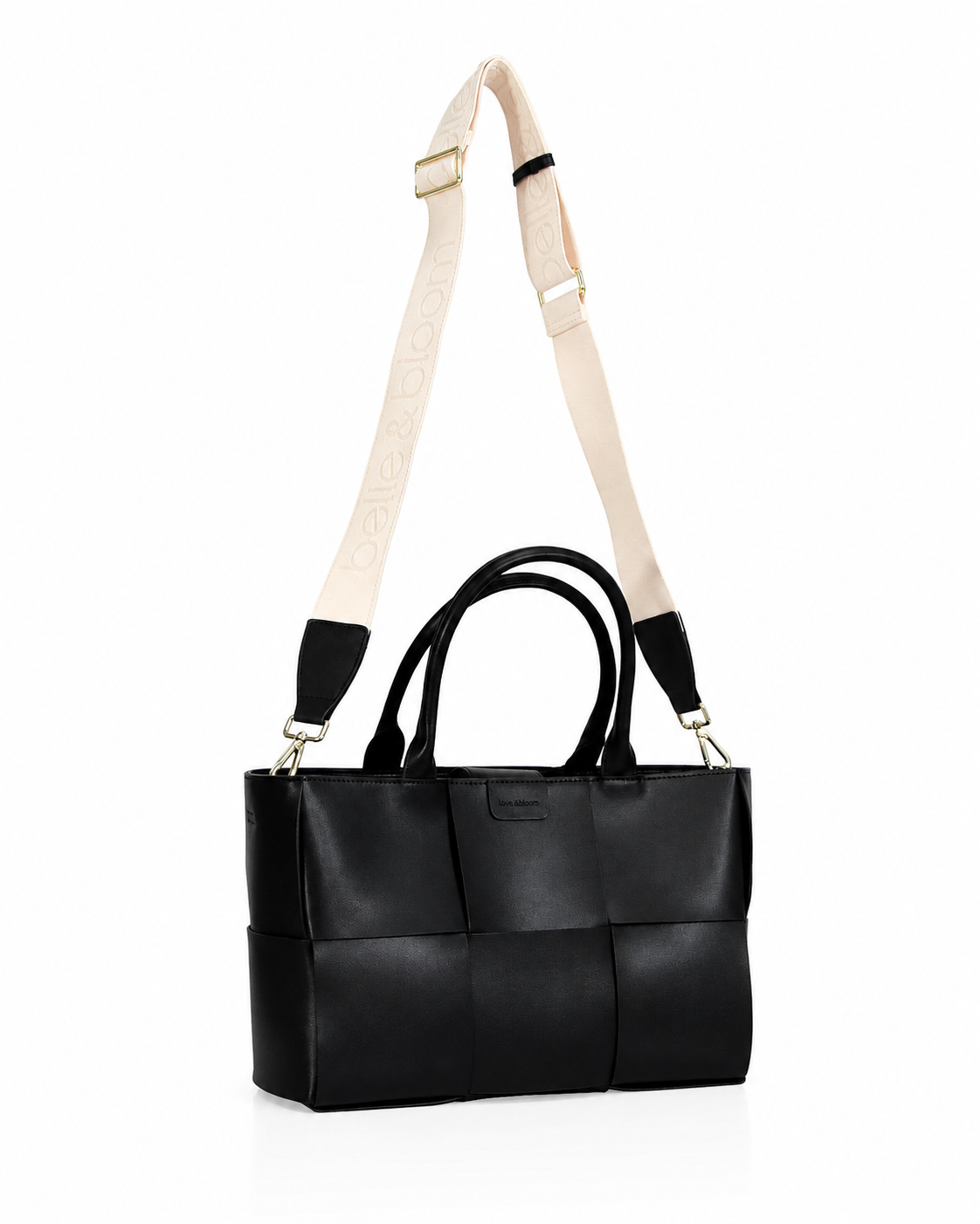 Woven Luxe leather tote for women with a refined design and spacious silhouette for everyday use