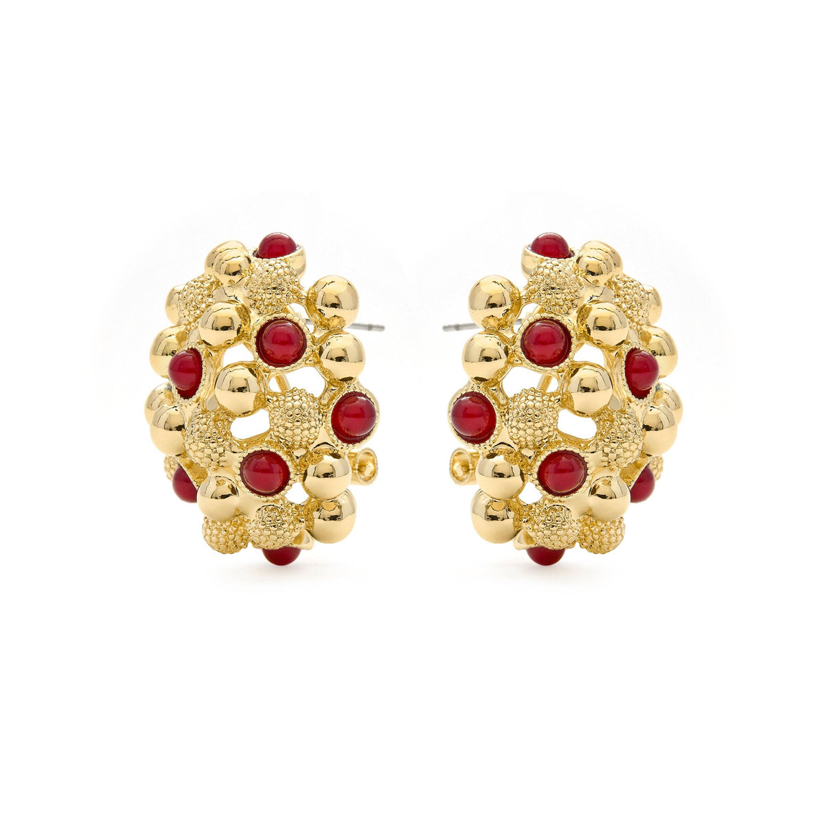 Xiglor gold-tone floral statement jewellery featuring colorful flower details and a distinctive elegant design
