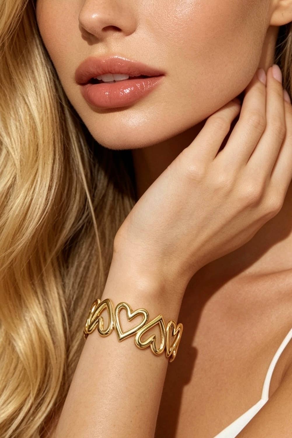 Jonc-armband van roestvrij staal 324AQ419: Goud / 100% Roestvrij staal – alternate product view