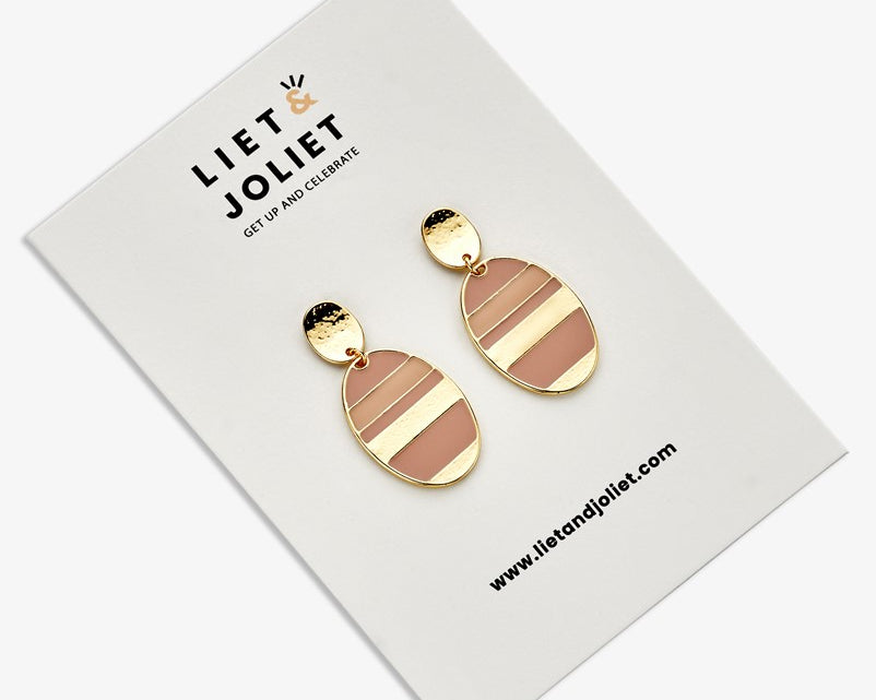 Liet & Joliet Rye Nude Earrings Liet & Joliet