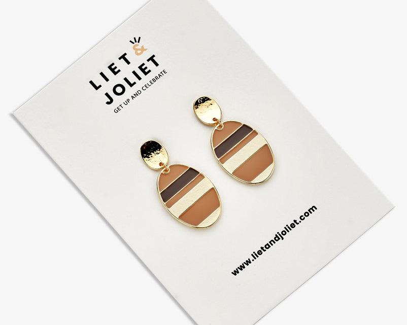 Liet & Joliet Rye Bronze Earring LievKaart